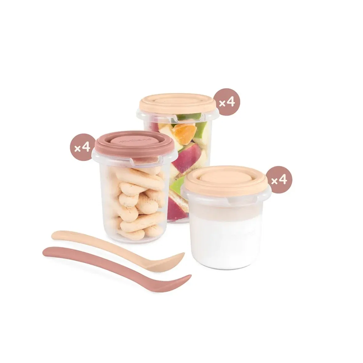 Miniland Set 12 Pots de conservation hermétiques Valencia