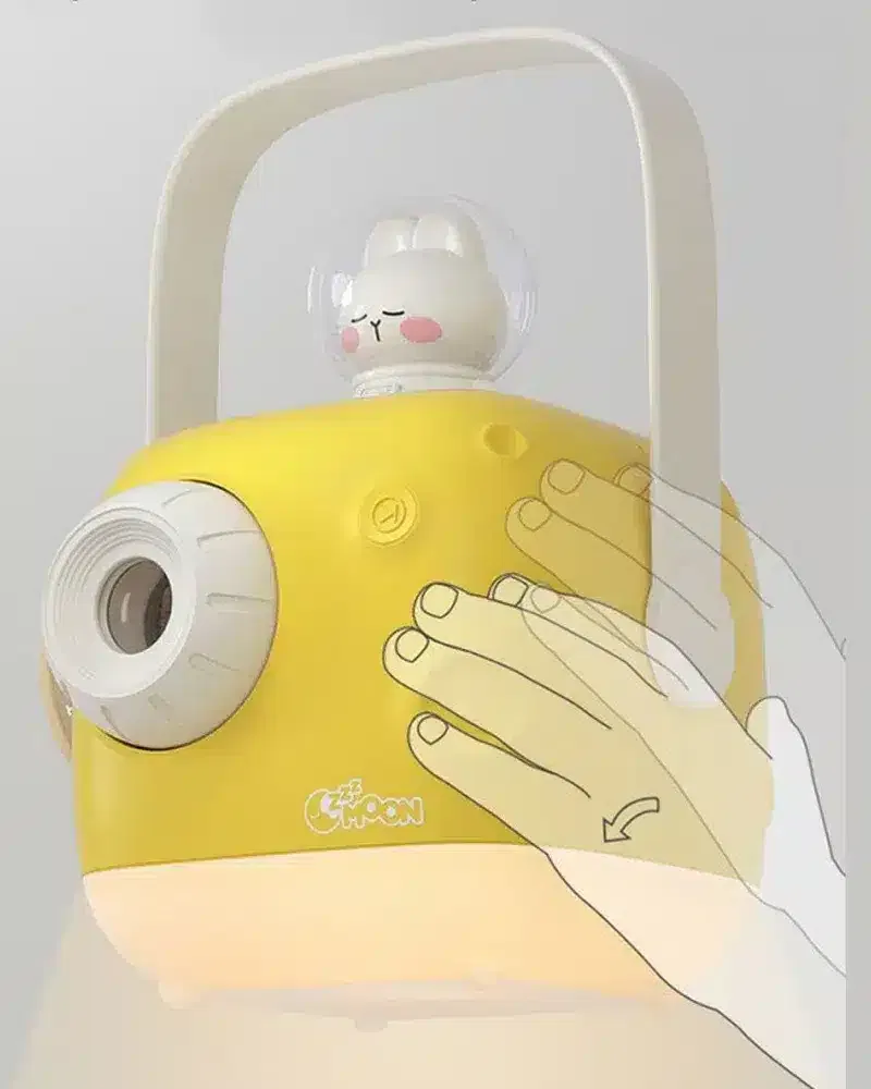 Bebemaman ZzzMoon Conteur des histoires avec Projecteur Jaune 3