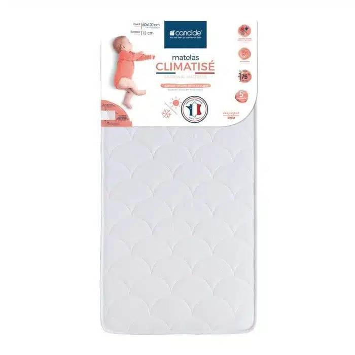 Candide Matelas climatisé 60 x 120 x 11 cm -2- bebemaman