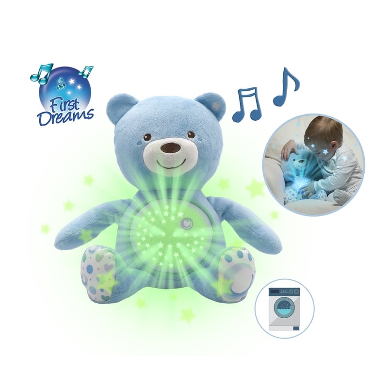 Chicco Ourson projecteur Baby Bear Bleu FIRST DREAMS
