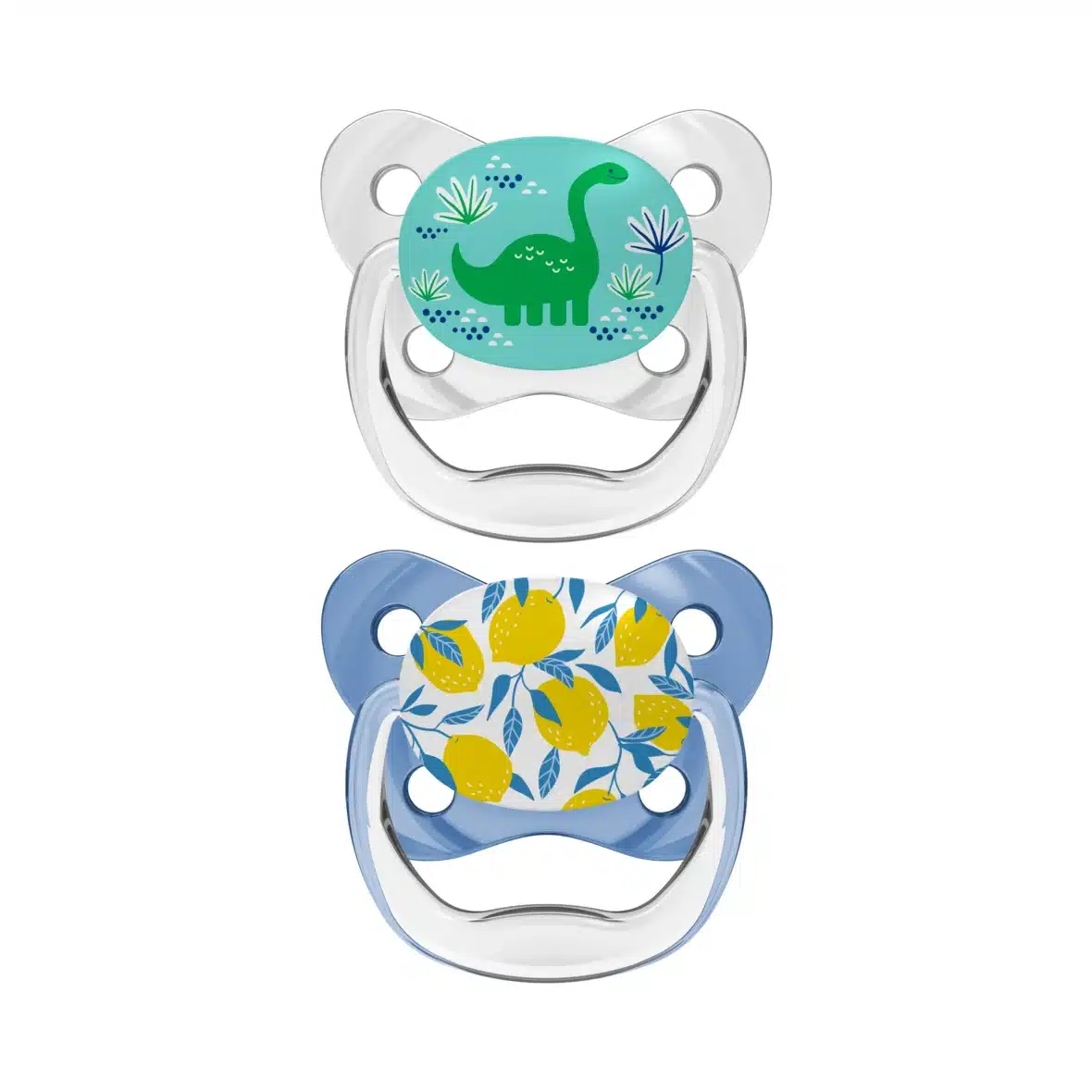 Bebemaman Dr Browns Sucettes PreVent Dinosaure Lemon 6-18mois 1