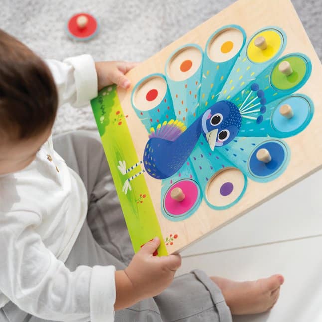 Bebemaman Nathan Puzzle Encastrement Paon 2