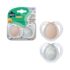 Tommee Tippee Lot de 2 sucettes Nightime orthodontic 0-6m Rose prix Maroc | Bebemaman.ma