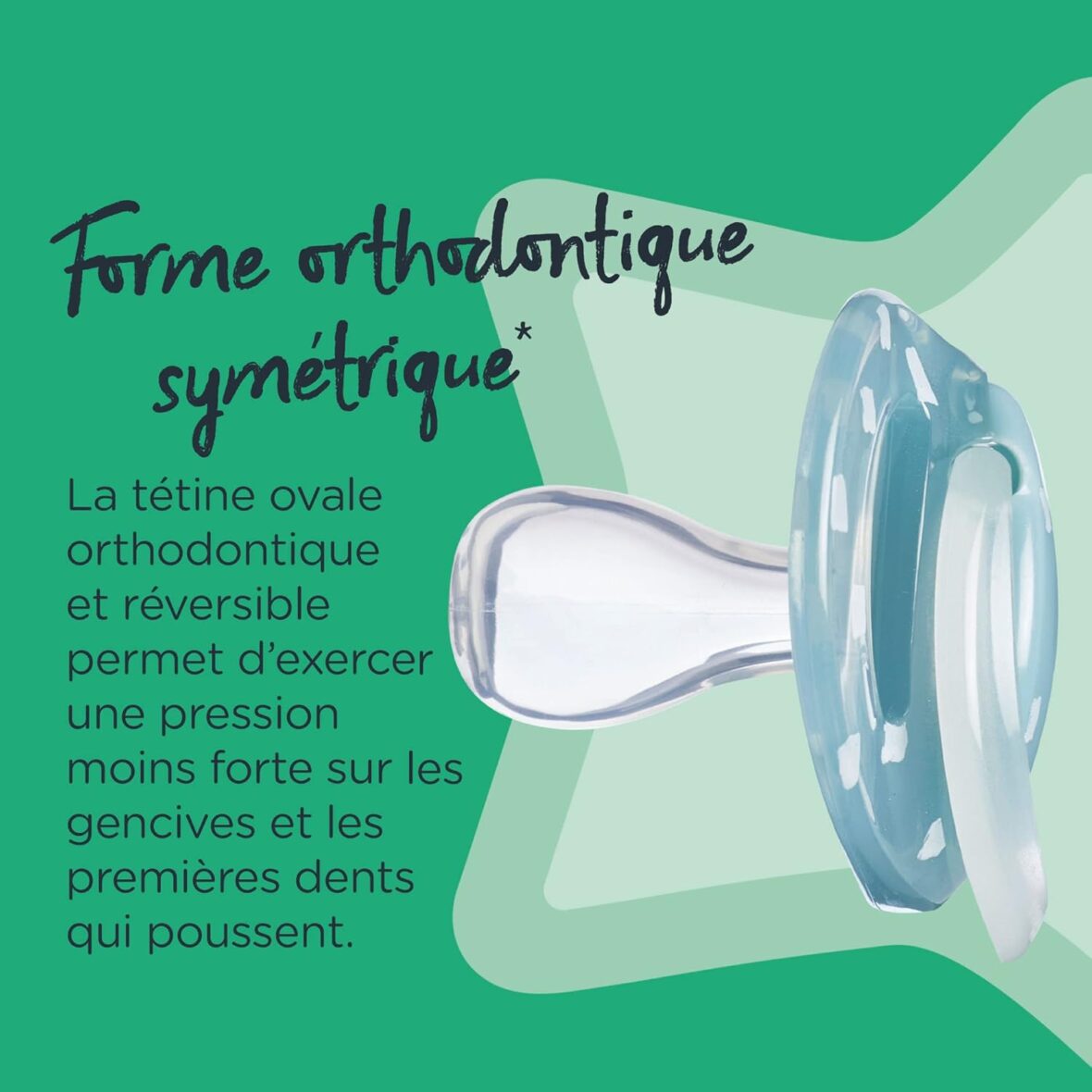 Bebemaman Tommee Tippee Lot de 2 Sucettes Nightime 6-18 mois 1