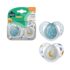 Tommee Tippee Lot de 2 sucettes Nightime orthodontic 6-18m Bleu prix Maroc | Bebemaman.ma