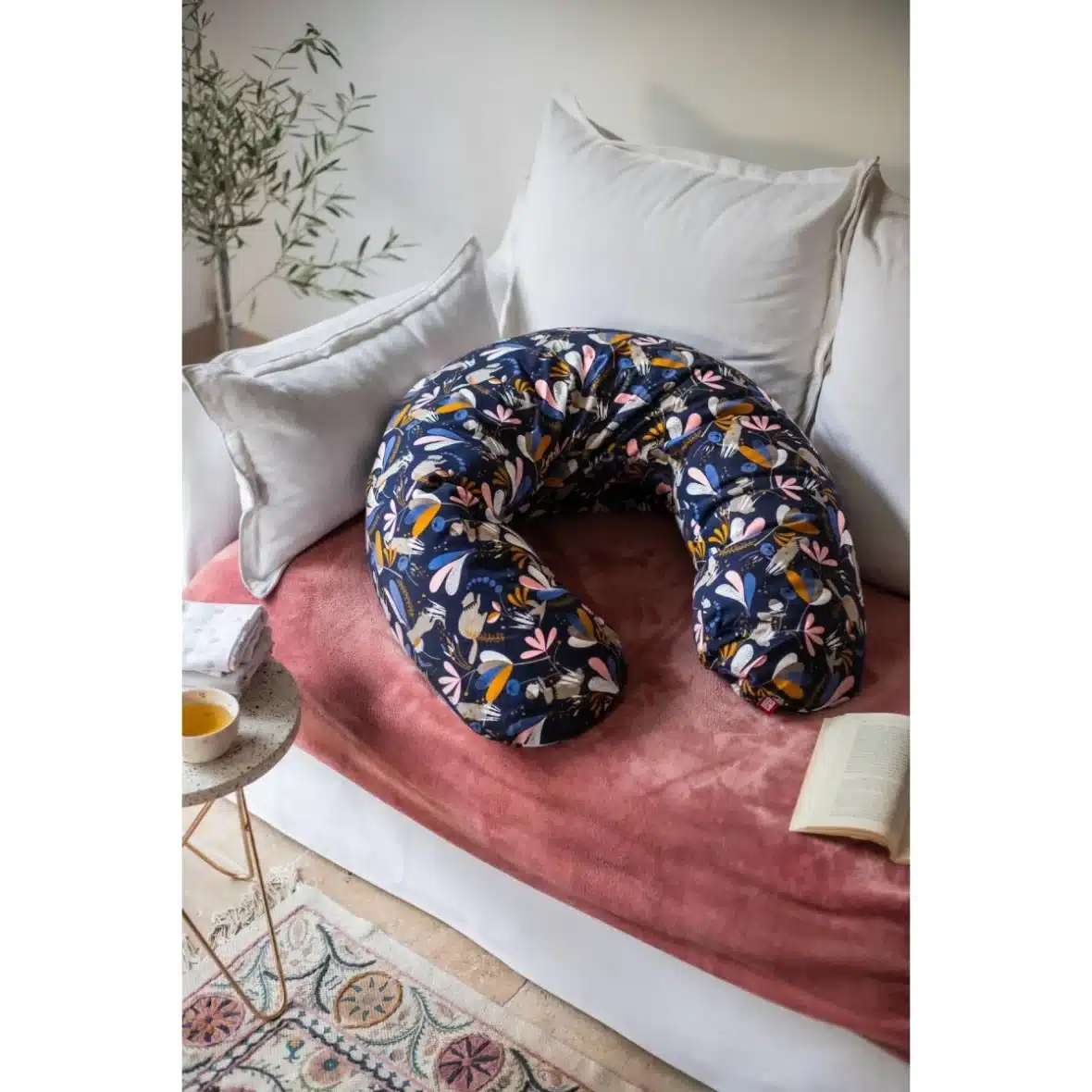 coussin de maternité et d’allaitement Beaba Big Flopsy bleu (10) bebemaman