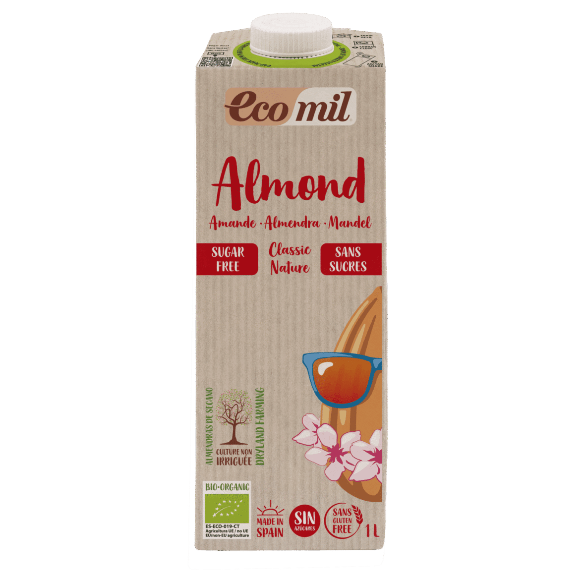 Ecomil Boisson Amande Classique Nature Bio 1L