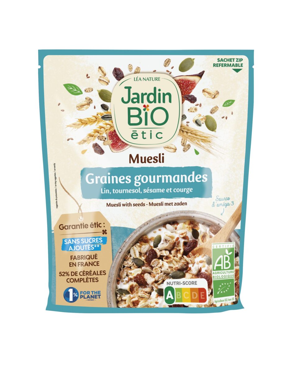 Jardin Bio Muesli aux Graines Gourmandes 375g