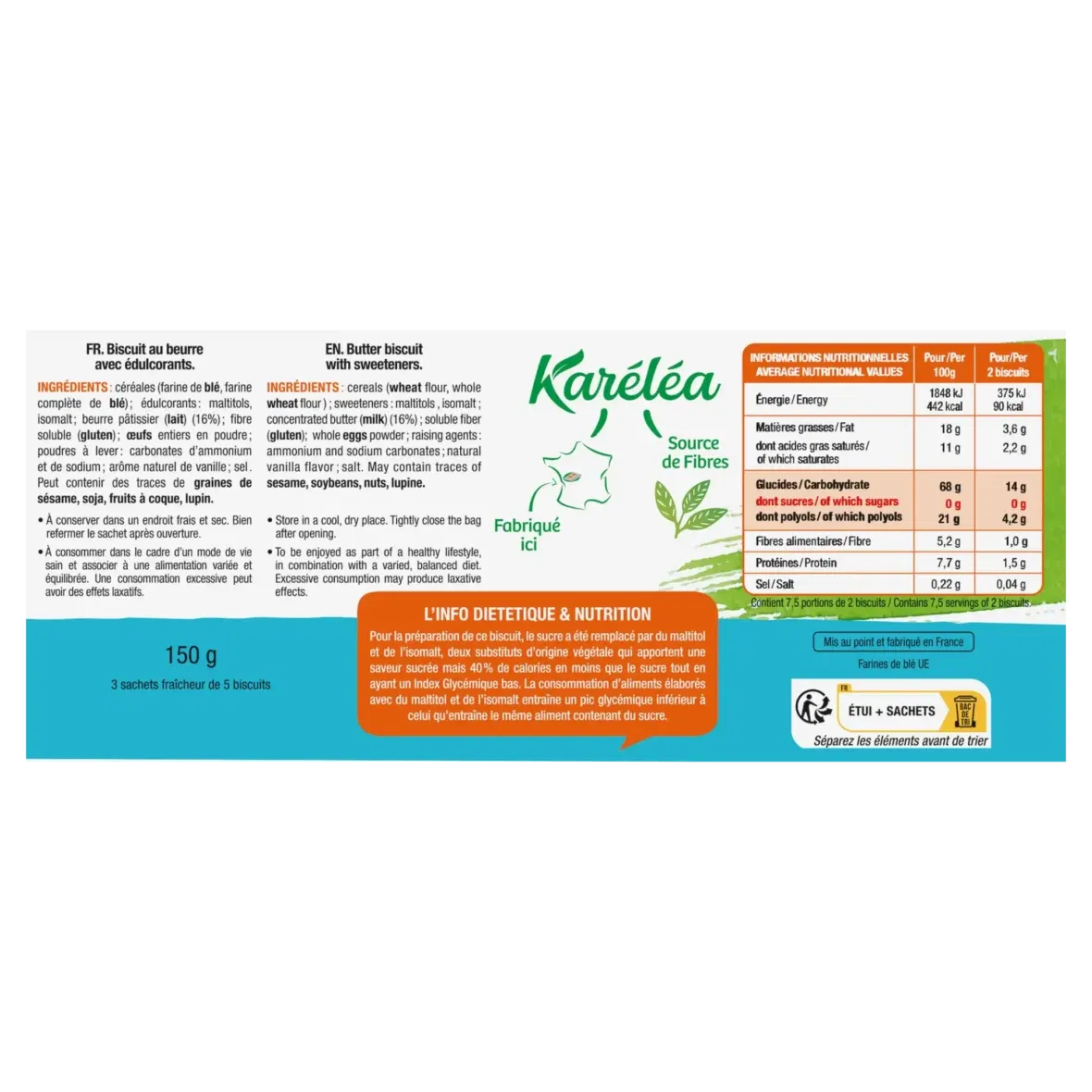 Bebemaman Karéléa Biscuits Petit Beurre nature sans sucres 2