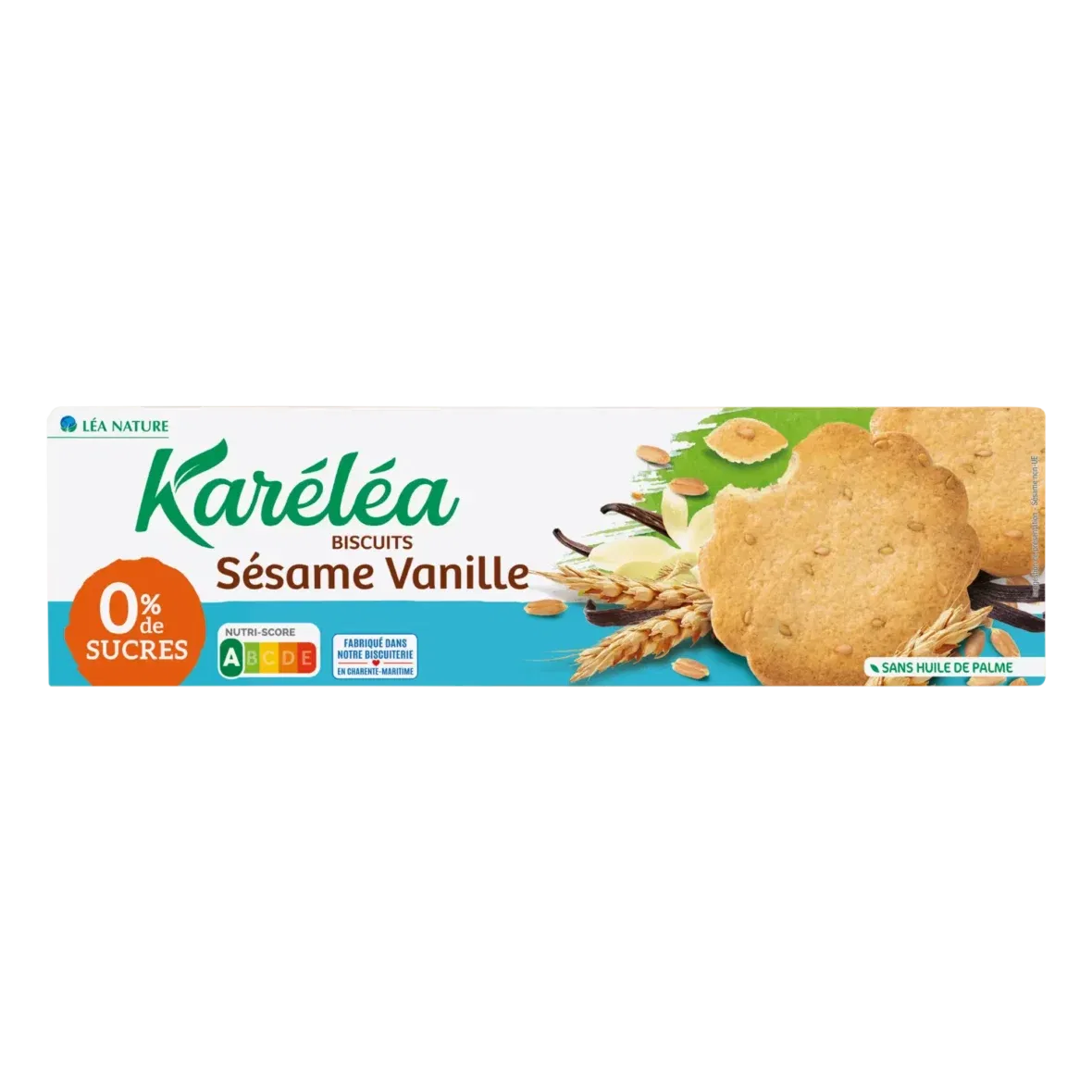 Karéléa Biscuits sésame vanille sans sucres