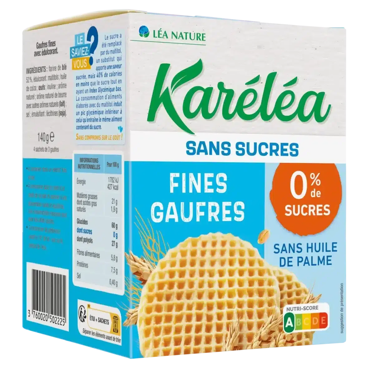 Karéléa Fines gaufres sans sucres