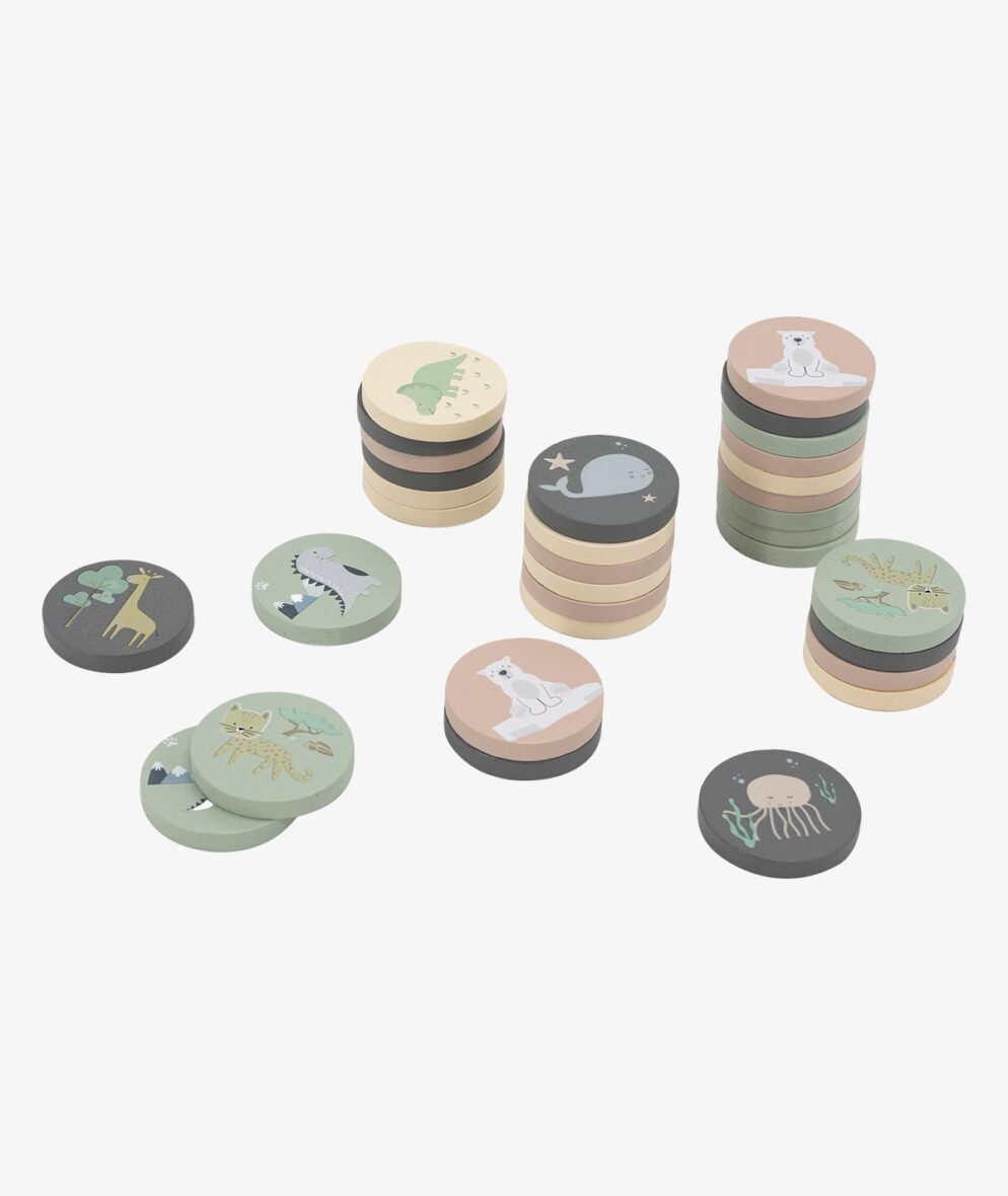 Tryco Jeu de mémoire en bois Jungle