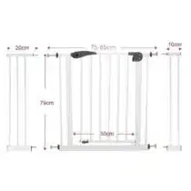 Protégez votre bébé à la maison avec la barrière de sécurité Bébé Safe, conçue pour bloquer l’accès aux zones à risque tout en s’intégrant parfaitement à votre intérieur. Facile à installer et ultra-résistante, elle offre une tranquillité d’esprit au quotidien. Des extensions de 10 cm et 20 cm sont disponibles séparément.