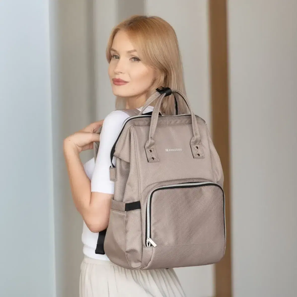 Bebemaman Kikkaboo Mama Bag Siena Gris 1