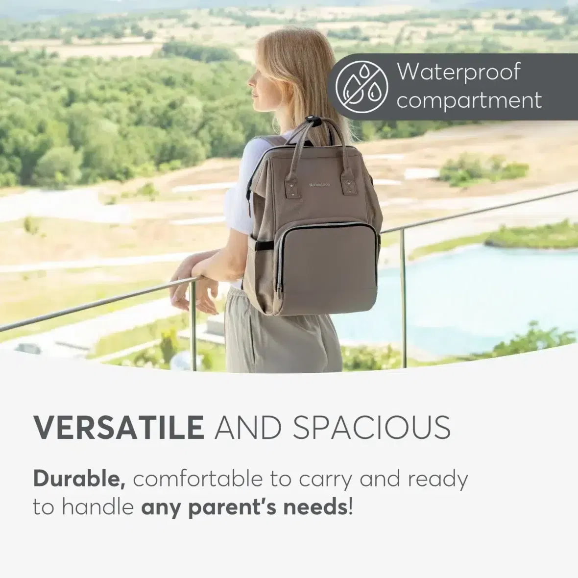 Bebemaman Kikkaboo Mama Bag Siena Gris 7