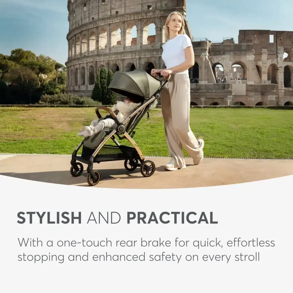 Bebemaman Kikkaboo Poussette Joy Vert Militaire 7