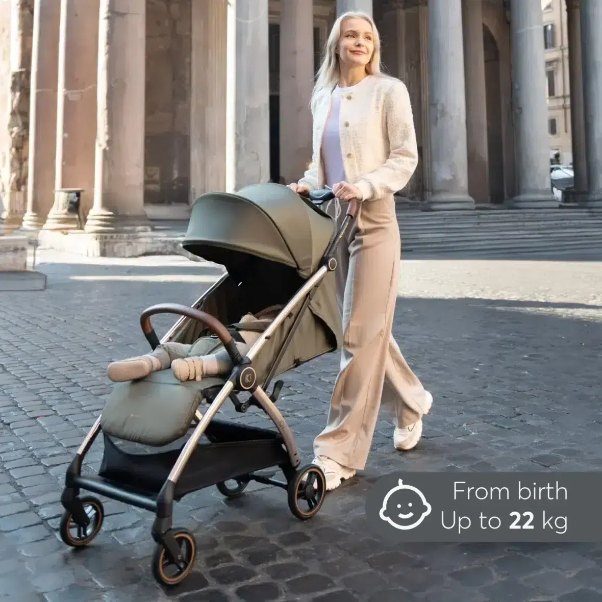 Bebemaman Kikkaboo Poussette Joy Vert Militaire 8