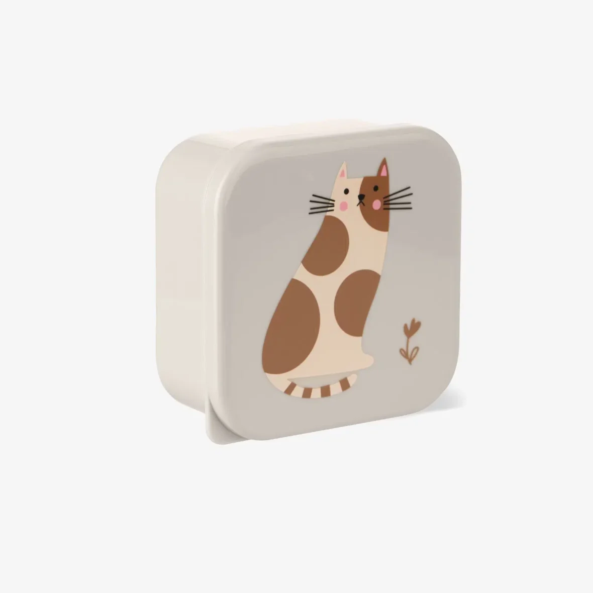 Bebemaman Kikkaboo Set de 4 Boîtes à Lunch Kitty Cat Grey 4