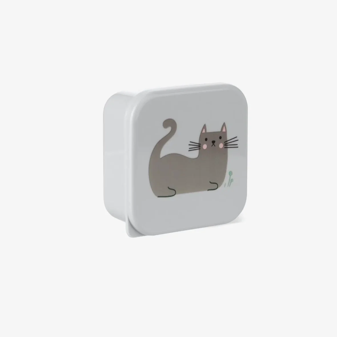 Bebemaman Kikkaboo Set de 4 Boîtes à Lunch Kitty Cat Grey 5