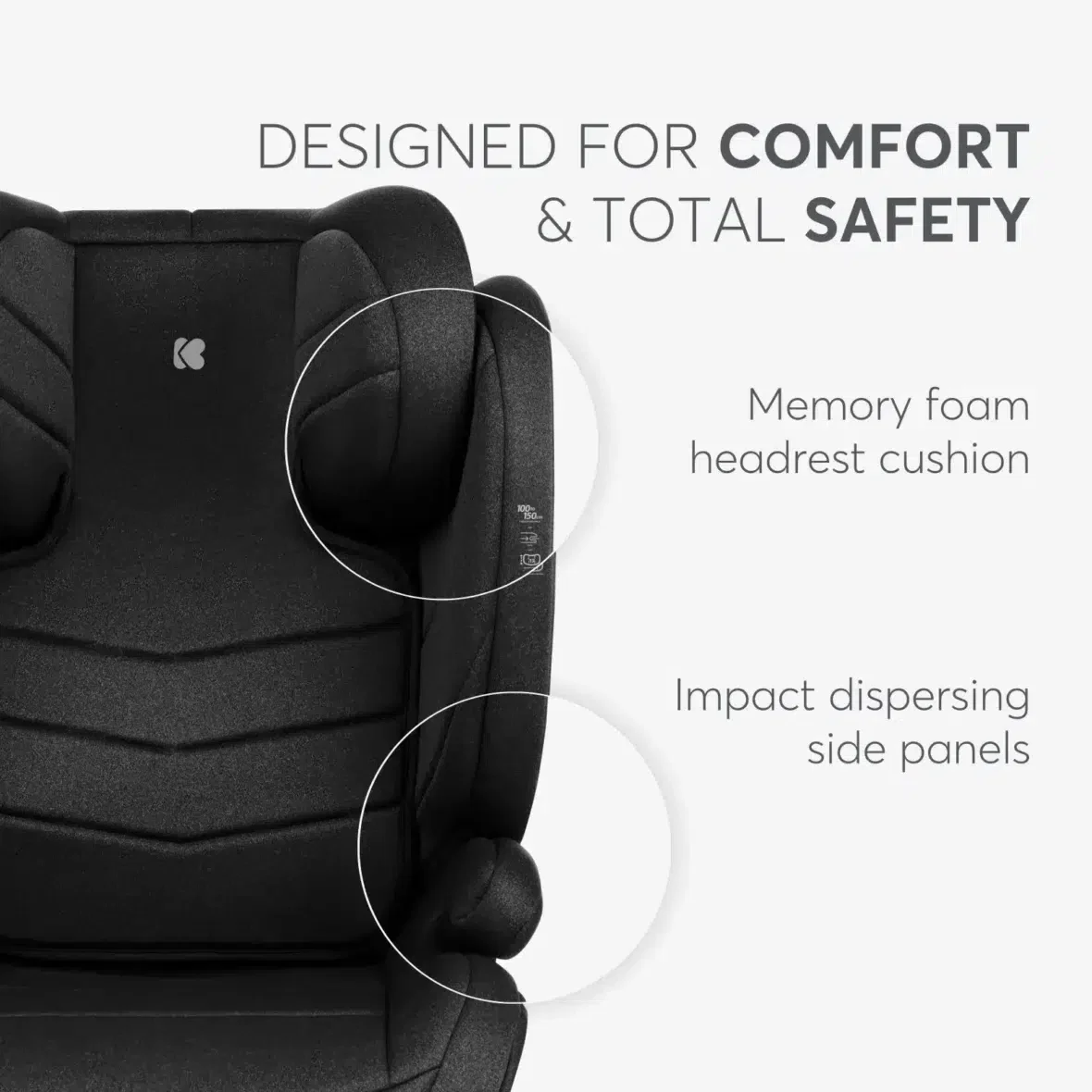 Bebemaman Kikkaboo Siège Auto I-Stand 100-150 cm I-Size Isofix Noir 6