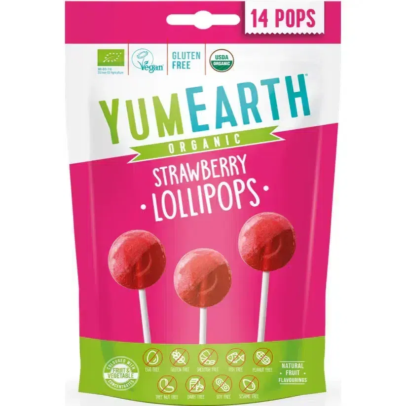 YumEarth Sucettes Bio Pops Fraises