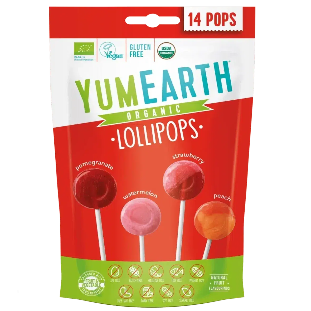YumEarth Sucettes Bio Pops Originals