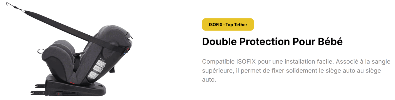 Jovikids Siège auto pivotant à 360° Angela 40-150 cm