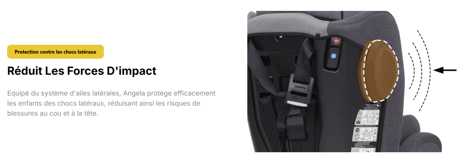 Jovikids Siège auto pivotant à 360° Angela 40-150 cm