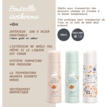 Pack famille Suavinex Wonderland - Bouteille isotherme 500ml avec gourde enfant offerte