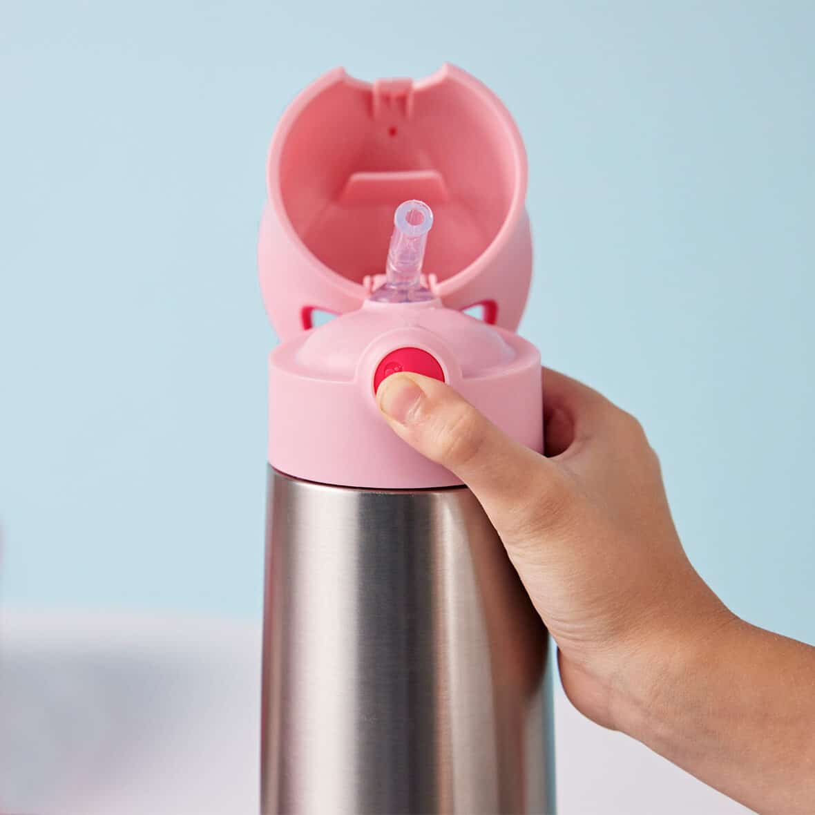 Bebemaman BBox Gourde isotherme à paille 500ml – Flamingo 5