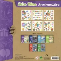 Créez une ambiance festive avec Déco Vitre - Anniversaire : 100 stickers vitrostatiques repositionnables pour enfants. Disponible sur Bebemaman.ma !