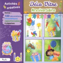 Créez une ambiance festive avec Déco Vitre - Anniversaire : 100 stickers vitrostatiques repositionnables pour enfants. Disponible sur Bebemaman.ma !