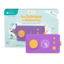 Avec Lunii Ma Fabrique à Histoires Violette , offrez à votre enfant une conteuse interactive sans écran qui lui permet de créer et d’écouter ses propres histoires audio.