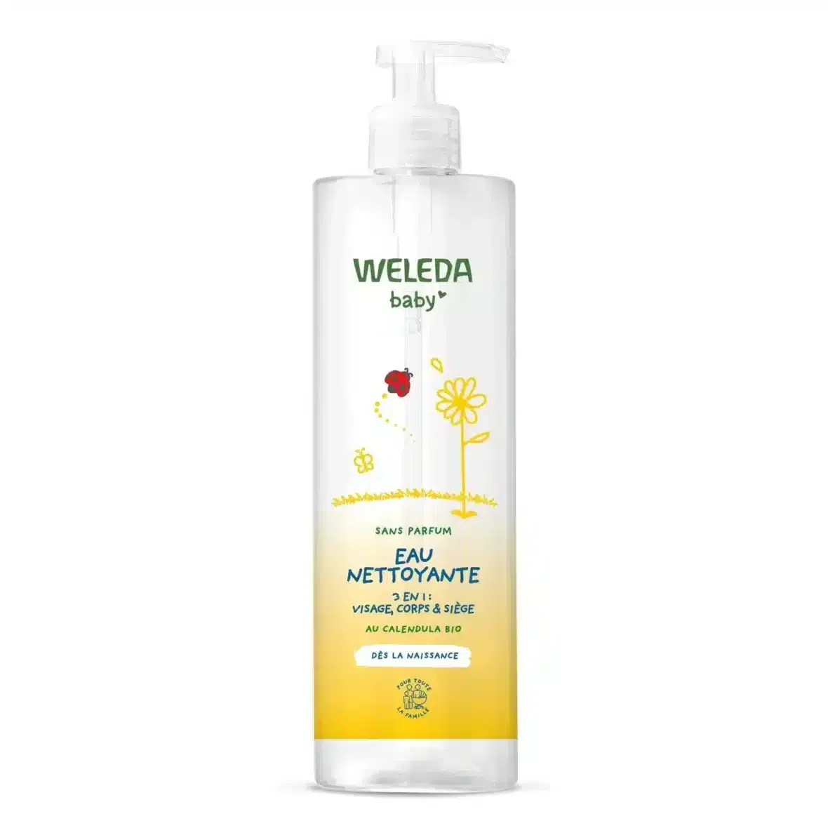 Weleda Eau nettoyante Calendula sans parfum – 400 ml