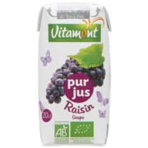 Commandez Vitamont Pur Jus de Raisin Bio 200ml sur Bebemaman.ma ! Un jus 100% naturel, sans sucres ajoutés, idéal pour l’hydratation saine des bébés dès 12 mois. Livraison rapide.