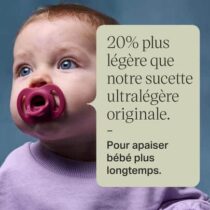 Sucette Tommee Tippee Ultra Light 0-6mois – Lot de 2 multicolores. Silicone doux, ultra léger, sans BPA. Confort et maintien optimal. Livraison rapide au Maroc.