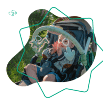 Badabulle Arche de Jeux Universelle : 3 jouets sensoriels amovibles, clips rotatifs 360°, s’adapte à tous les supports. Stimule la motricité de bébé.