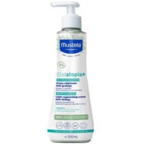 Apaisez la peau atopique avec Mustela Stelatopia+ Crème Relipidante Bio 300ml : anti-grattage, sans parfum, dès la naissance. Disponible sur Bebemaman.ma.