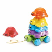 Stimulez la motricité et l'apprentissage de votre bébé avec VTech Famille Empilo Tortue - Jeu Éducatif Empilable ! Jouet 4-en-1 : empiler, tirer, compter et jouer en toute sécurité dès 12 mois.