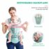 Le porte-bébé AIEBAO vert 0–36 mois offre un confort ergonomique et une sécurité optimale pour votre bébé.
