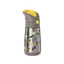 BBox Gourde Isotherme Batman 350ml : bouteille inox pour enfants, anti-fuite avec paille, design DC Comics. Garde chaud 6h et froid 8h.