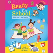 Initiez votre enfant à l’anglais avec ce cahier ludique pour apprendre à compter jusqu’à 10 et écrire en anglais. Inclus cartes éducatives et autocollants.