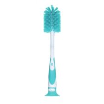 Assurez un nettoyage optimal des biberons et tétines avec le goupillon 2 en 1 Bébé Confort. Brosse souple, mini-brosse intégrée et ventouse pour une hygiène parfaite.