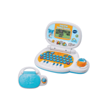 Apprenez en vous amusant avec l'ordi P’tit Genius Ourson de VTech. Activités éducatives, musique, formes, lettres et chiffres pour enfants de 2 à 5 ans.