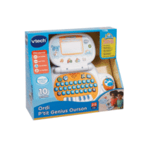 Apprenez en vous amusant avec l'ordi P’tit Genius Ourson de VTech. Activités éducatives, musique, formes, lettres et chiffres pour enfants de 2 à 5 ans.