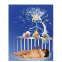 Découvrez le VTech Lumi'Mobile Compte-Moutons Bleu : mobile musical 3-en-1 avec projection lumineuse et télécommande. Apaise bébé avec 40 mélodies et 4 chansons.
