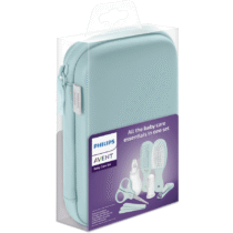 La trousse de soin Philips Avent contient les indispensables pour bébé : brosse, peigne, coupe-ongles, lime et thermomètre. Idéale à la maison ou en voyage. Livraison rapide au Maroc