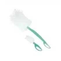 Assurez un nettoyage optimal des biberons et tétines avec le goupillon col large Bébé Confort. Brosse souple, mini-brosse intégrée et poignée ergonomique pour une hygiène parfaite.
