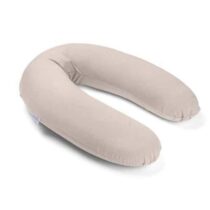 Doomoo Buddy Corduroy Sand : coussin d’allaitement en velours côtelé bio. Confort premium, lavable et évolutif. Livraison rapide au Maroc.