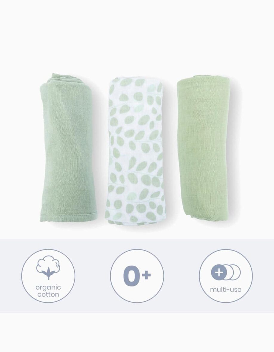 bebemaman doomoo set of 3 mini leaves green 4